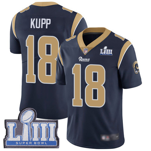 Los Angeles Rams Limited Navy Blue Men Cooper Kupp Home Jersey NFL Football #18 Super Bowl LIII Bound Vapor Untouchable